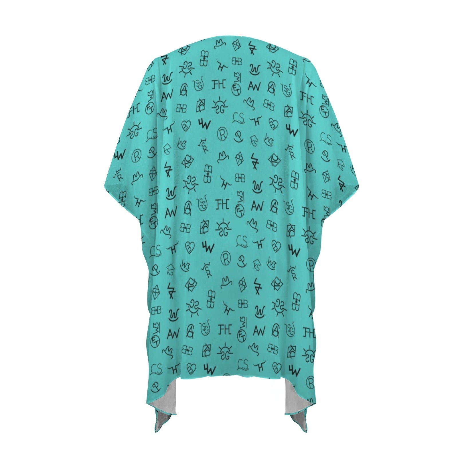 Baha Ranch Turquoise Brands Duster Kimono Coverup Baha Ranch Western Wear