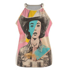 Baha Ranch Turquoise View Retro Pop Western Tank Top Baha Ranch Western Wear