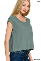 Zenana Linen Sleeveless Top