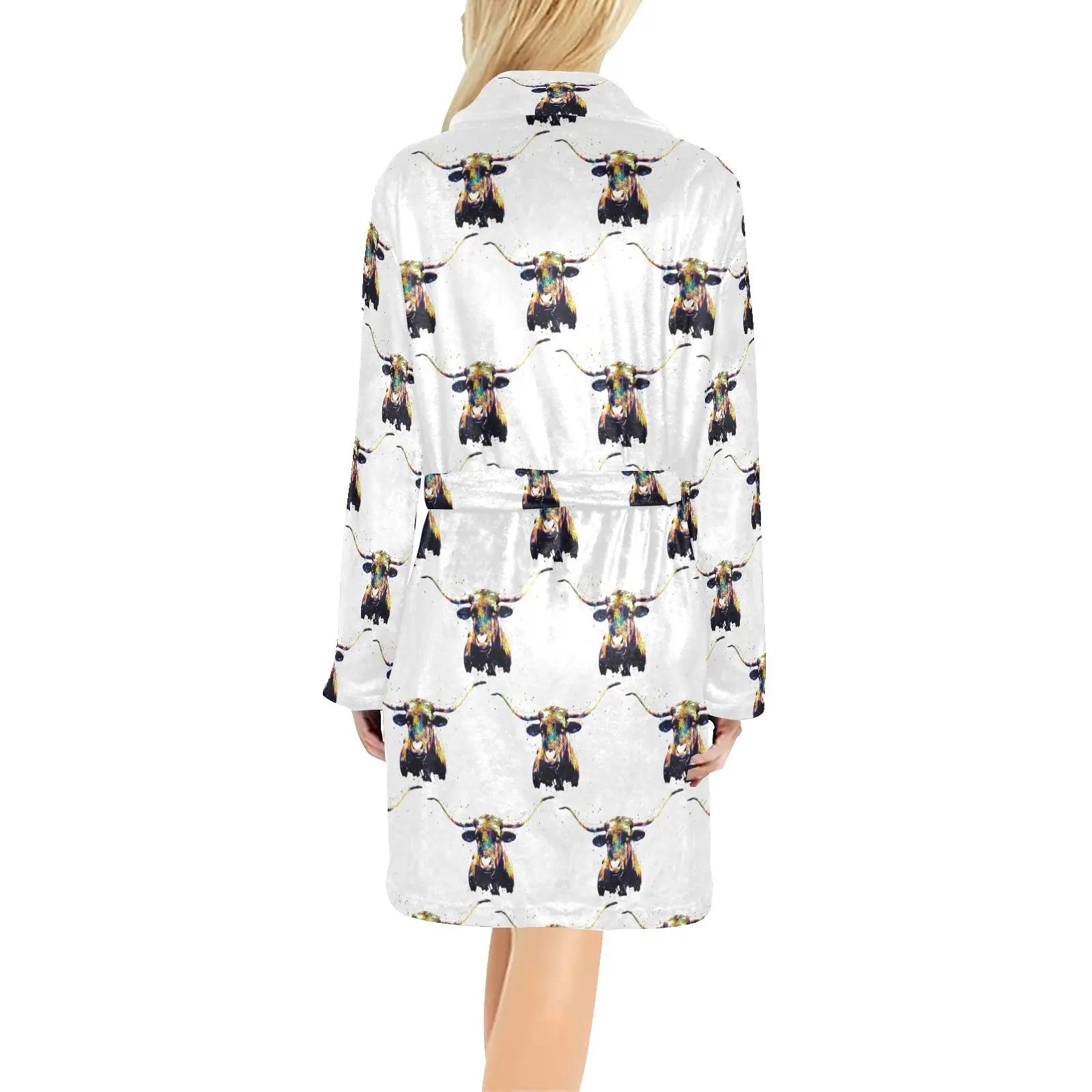 Longhorn Women's Western Bath Robe Baha Ranch Western Wear
