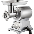 Commercial Meat Grinder,550LB/h 1100W Electric Meat Grinder, 220 RPM Heavy Duty Stainless Steel Industrial Meat Mincer w/2 Blades, Grinding Plates & Stuffing Tubes