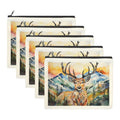 Baha Ranch Painted Buck Cosmetic Bag Pack of 5 Made in America Baha Ranch Western Wear