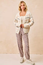 BiBi Side Lines Leopard Track Pants
