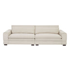 Mid-Century Sofa Couch Modern Upholstered Couch for Livingroom,Bedroom, Apartment, Home Office Beige