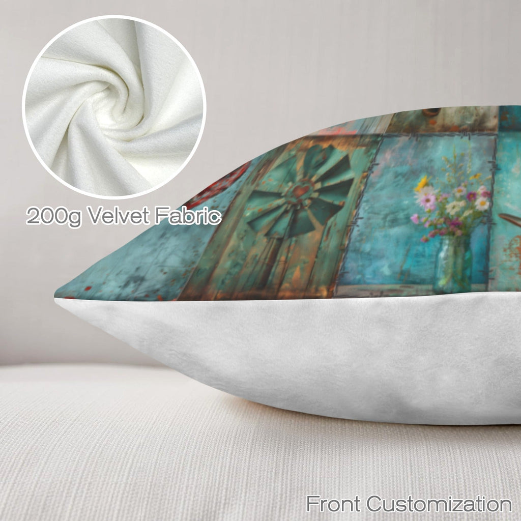 Baha Ranch turquoise Dreams Velvety Soft Pillow Case Made in America Baha Ranch Western Wear