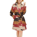 Red Aztec Women's Western Bath Robe Baha Ranch Western Wear