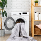 NAAR MAVAL Gold Washable Rug 5x8 Area Rug (Gray+Gold, 5' x 8')