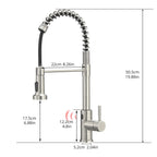 Touchless Kitchen Faucet,Hands Free Automatic Smart Kitchen Faucet Black Smart Kitchen Faucet