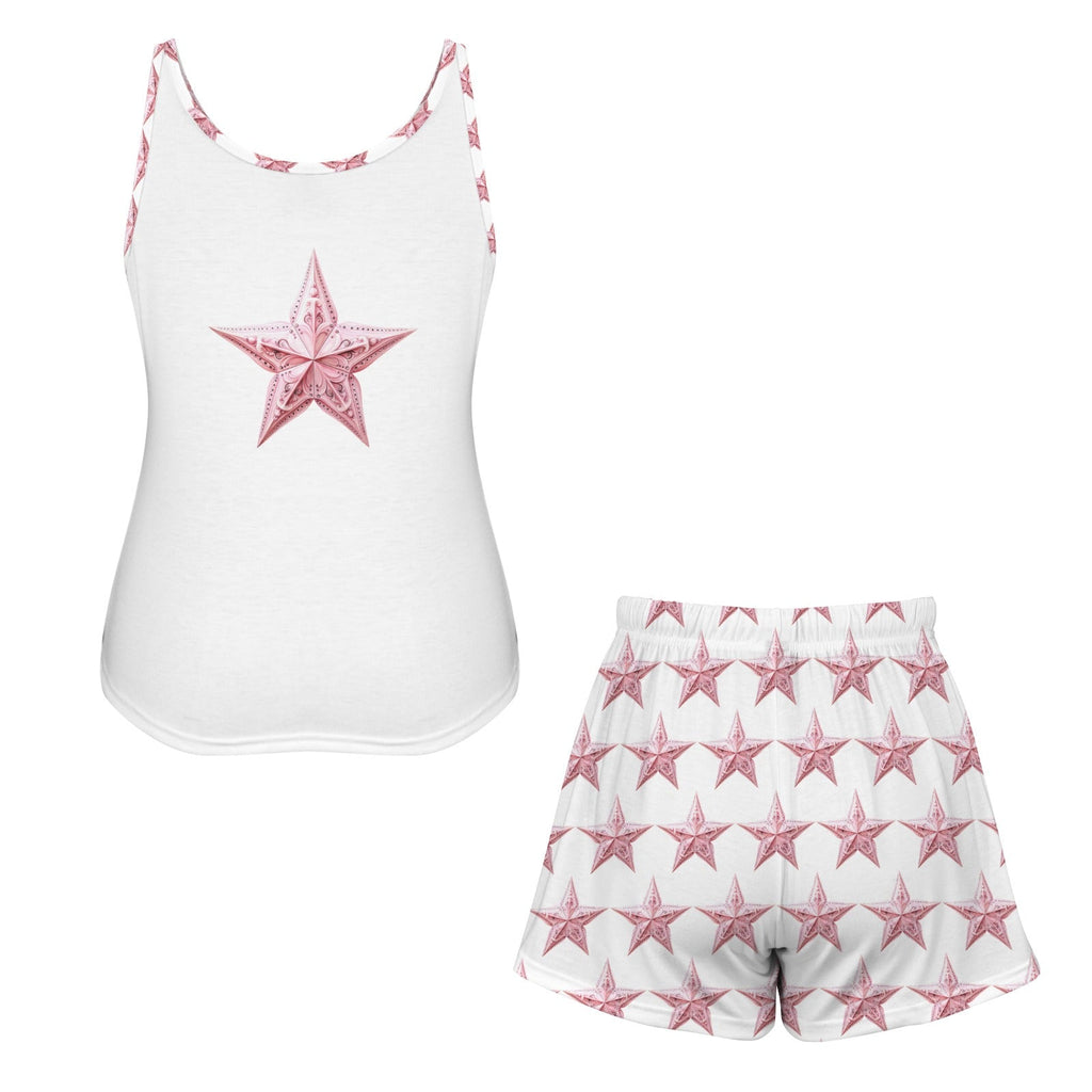 Baha Ranch Bridesmaid Pajama Lounge Tank Shorts Set Made in America Baha Ranch Western Wear