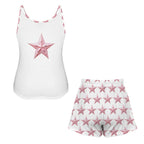 Baha Ranch Bridesmaid Pajama Lounge Tank Shorts Set Made in America Baha Ranch Western Wear