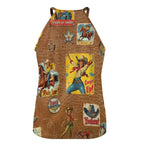 Baha Ranch Vintage Cowgirl Collage Western Tank Top Baha Ranch Western Wear