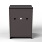 Brown Wooden Pet House Cat Litter Box Enclosure with Drawer, Side Table, Indoor Pet Crate, Cat Home Nightstand
