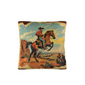 Vintage Cowboy Pillow Case Made in America Baha Ranch Western Wear