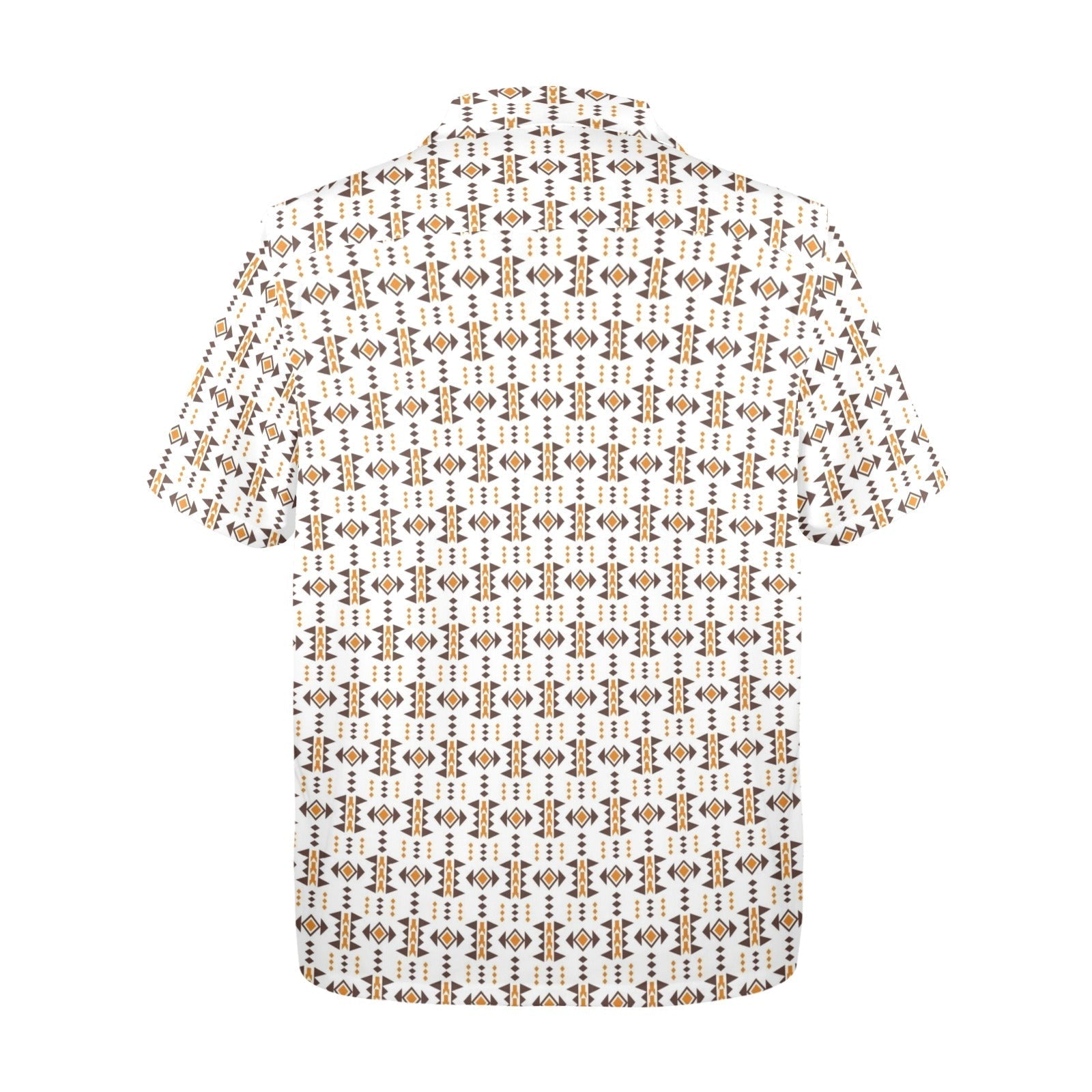 Baha Ranch White Aztec Hawaiian Shirt Made in America Baha Ranch Western Wear