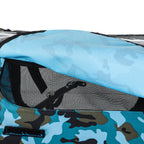 Outdoor Heavy Duty Collapsible Pet Bike Trailer with 16-Inch All-Terrain Wheels & Universal Hitch – Foldable Dog/Cargo Carrier Cart for Bicycles, blue+black