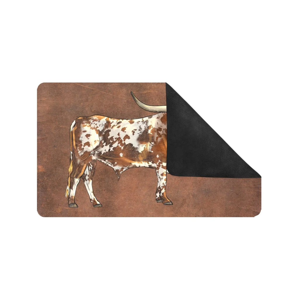 Longhorn Western Floor Mat 30" x 18" Made in America Baha Ranch Western Wear