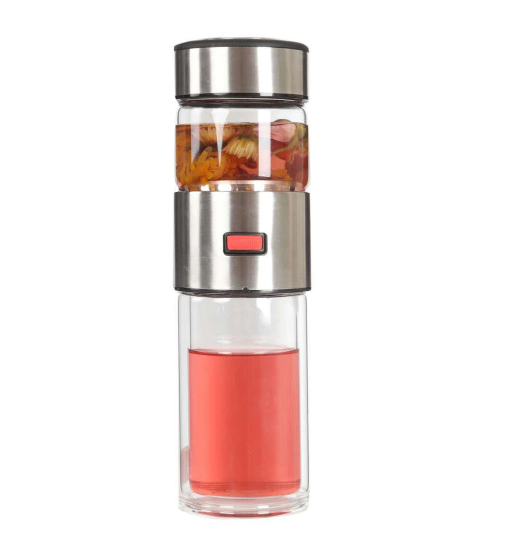 Car Tea And Water Separation Glass Portable Gift Box Set
