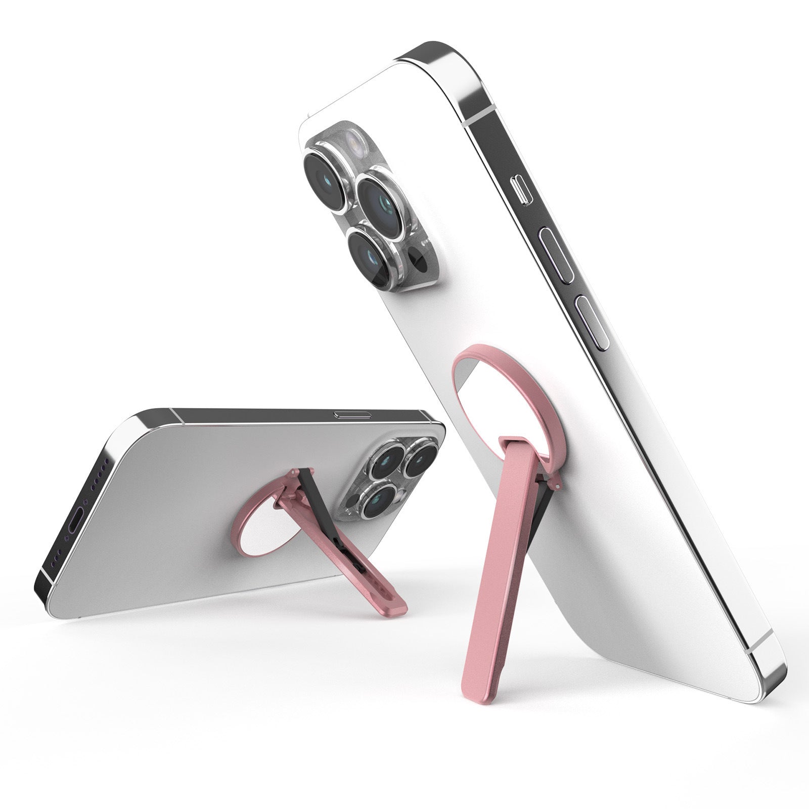Aluminum Alloy Mobile Phone Bracket Horizontal And Vertical Available Rotating Decompression Back Paste Lollipop Small Mirror