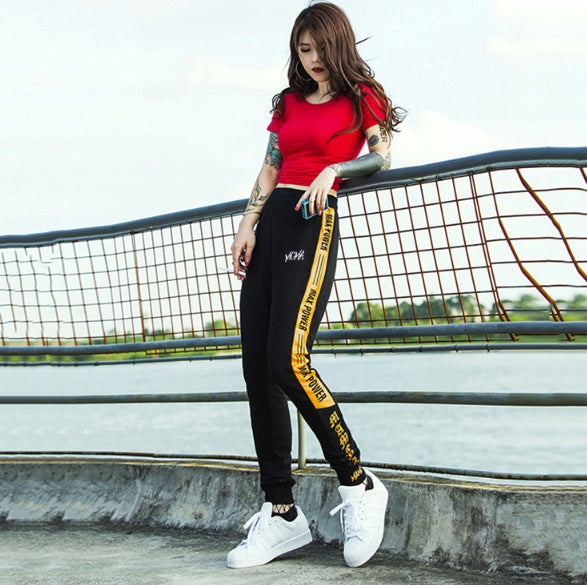 Sports couple casual beam pants