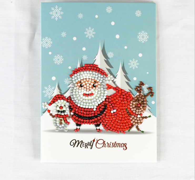 Creative Christmas Card Christmas Card Diamond Painting Greeting Card