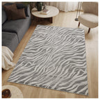 Geometrix GC_DIM1008 Gray 7 ft. 10 in. x 10 ft. 6 in. Contemporary Area Rug with Geometric 3D Effect