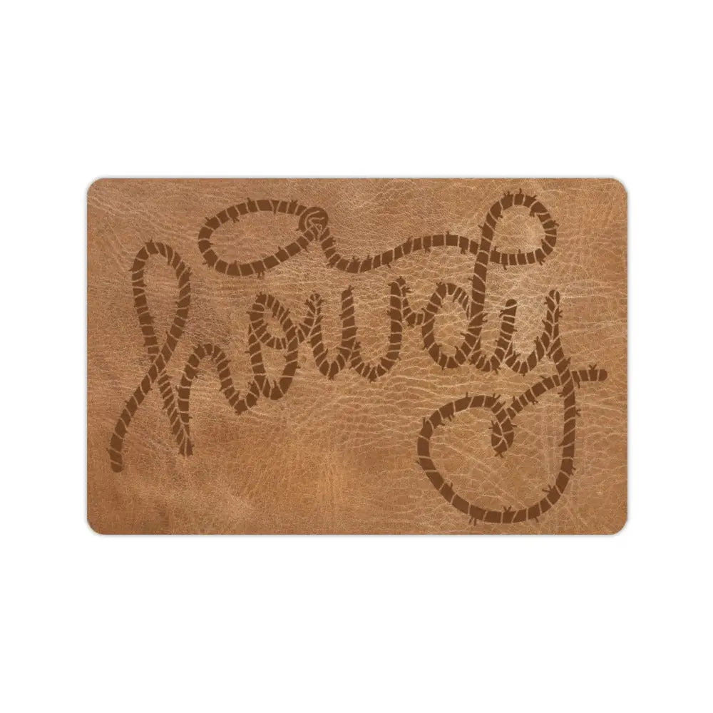 Howdy Western Floor Mat 24" x 16" Made in America Baha Ranch Western Wear