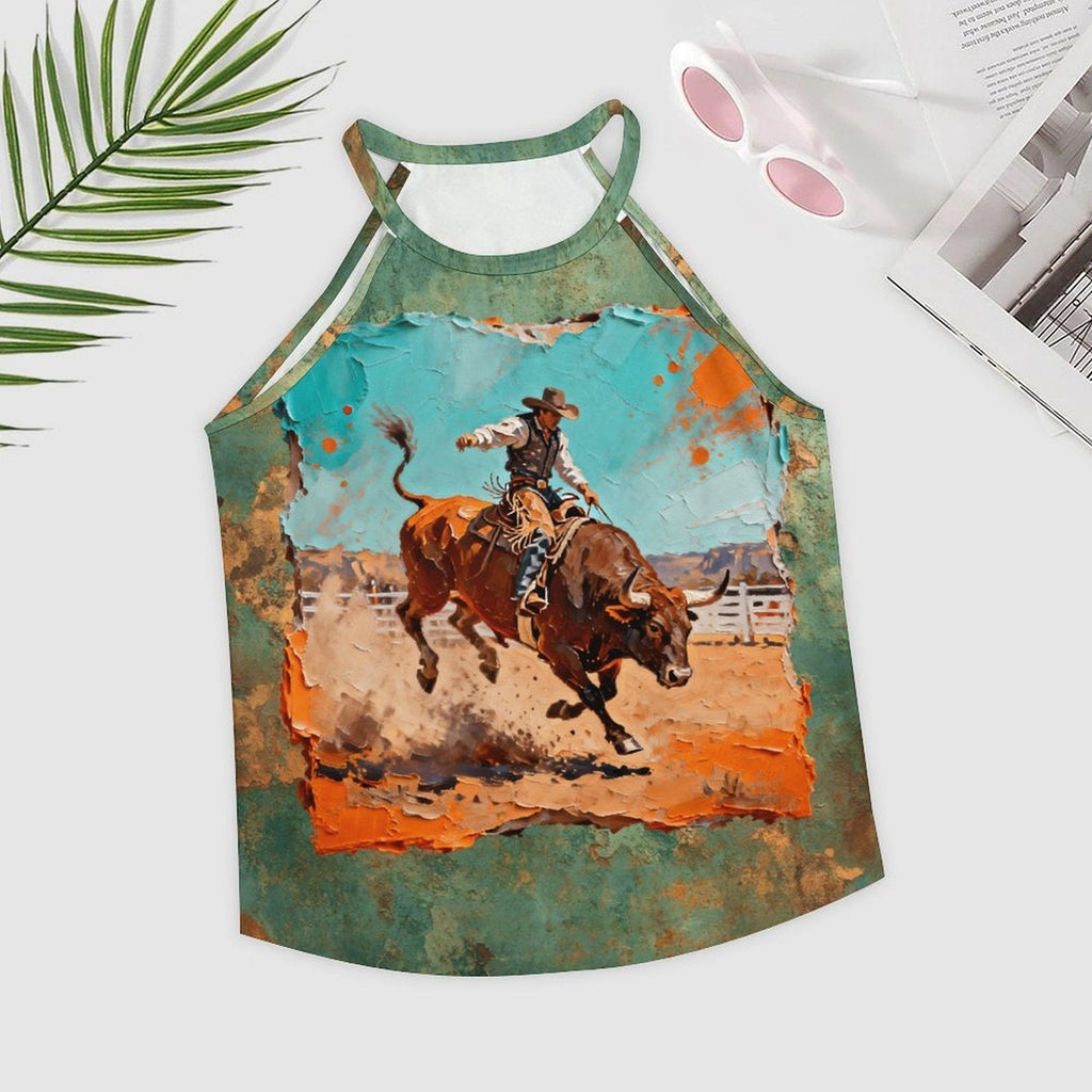 Baha Ranch Eight Second Bull Ride Rodeo Tank Top Baha Ranch Western Wear
