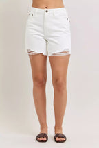 Judy Blue High Waist Rigid Magic Dad Short with Cell Phone Back Pocket