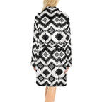 Black Aztec Women's Western Bath Robe Baha Ranch Western Wear