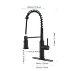 Kitchen Faucets Single Handle Pull Down Sprayer Spring Kitchen Sink Faucet