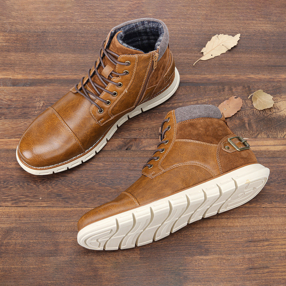 US Size Ultralight Retro Plus Size Foreign Trade Men's Shoes