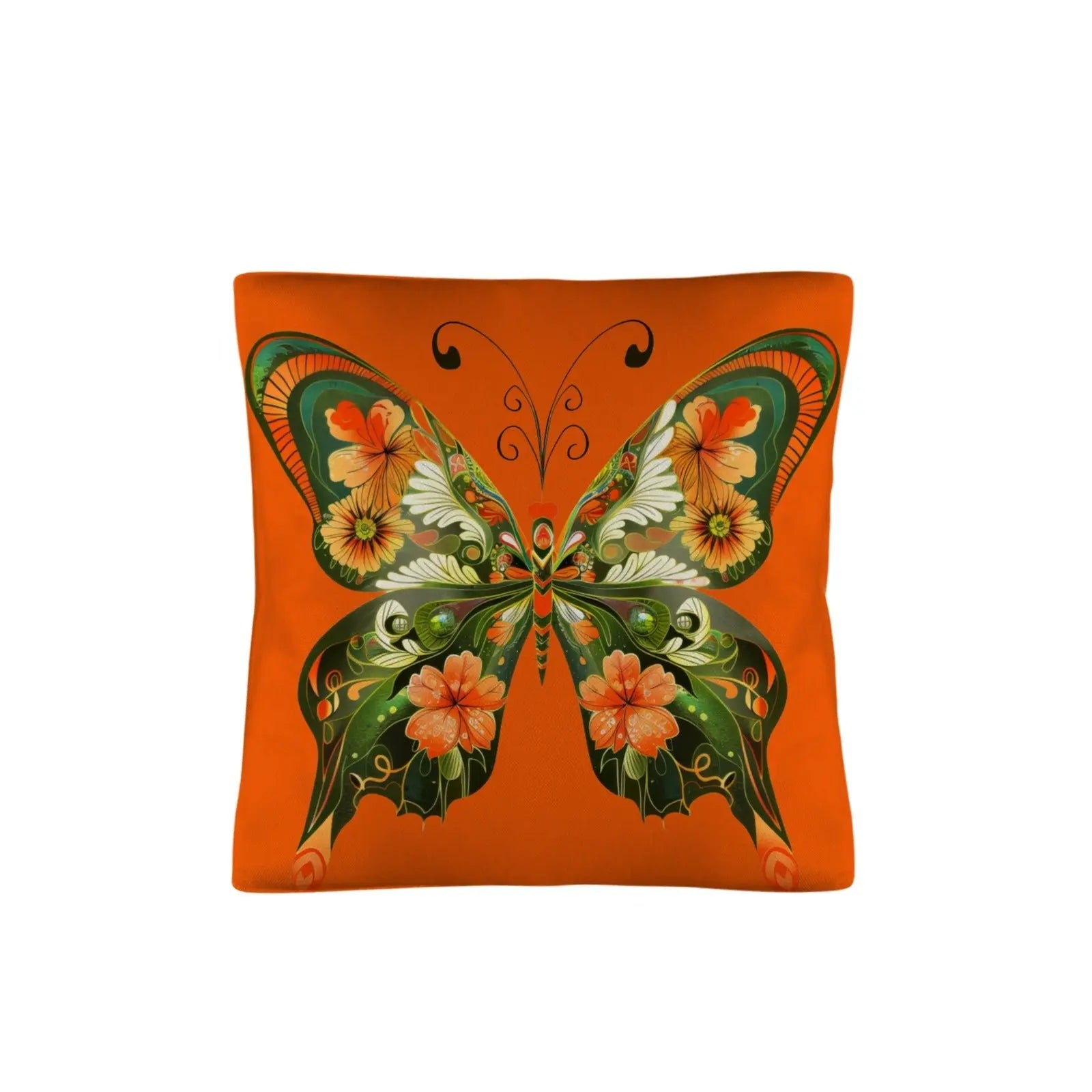 Retro Floral Butterfly Pillow Case Made in America Baha Ranch Western Wear