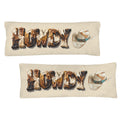 Baha Ranch Western Howdy Highland Cow Body Pillow Cover Made in America Baha Ranch Western Wear