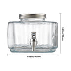 Drink Dispenser 0.8 Gal Beverage Dispenser for Parties Glass with Spigot