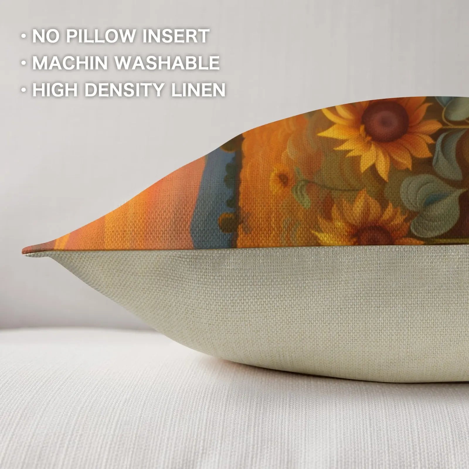Sunflower Field Throw Pillow Case Made in America Baha Ranch Western Wear