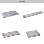 NAAR MAVAL Gold Washable Rug 5x8 Area Rug (Gray+Gold, 5' x 8')