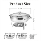 Round Buffet Catering Dish For Home and Outdoor 4 Packs