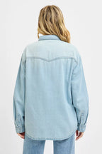 RISEN Western Yoke Style Relaxed Fit Denim Shirts