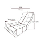Single sofa reclining chair Japanese chair lazy sofa tatami balcony reclining chair leisure sofa adjustable chair,Navy