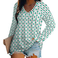 Baha Ranch Turquoise Concho Long Sleeve Top Baha Ranch Western Wear