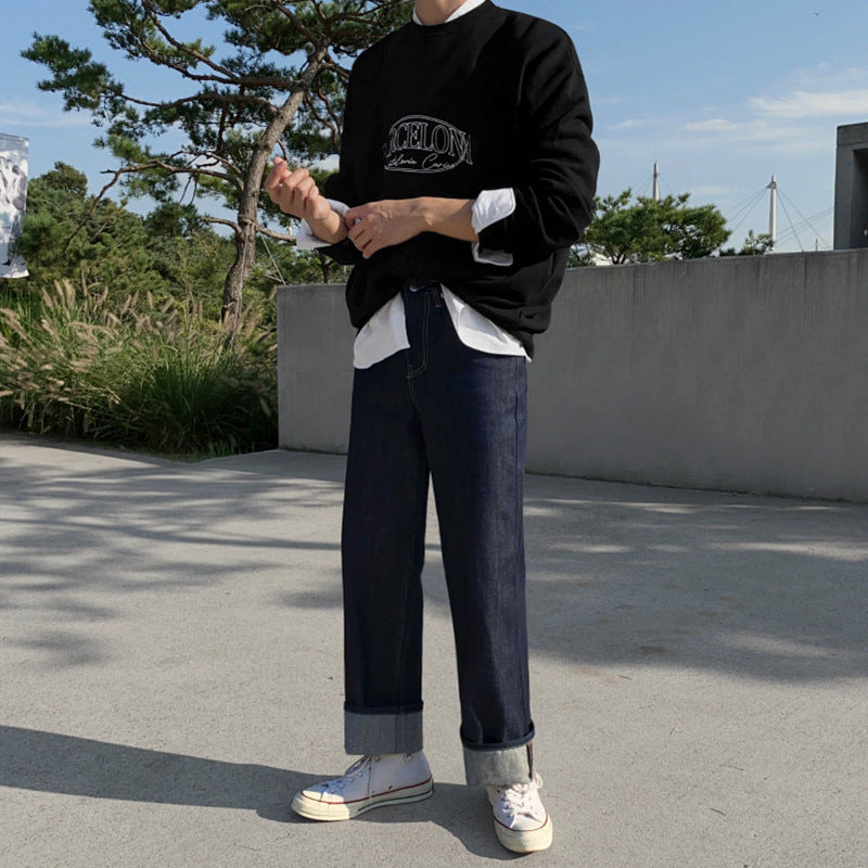 Men's Trendy Loose Straight Jeans