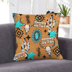 Baha Ranch Howdy Velvety Soft Throw Pillow Case Made in America Baha Ranch Western Wear