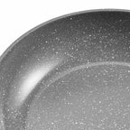 3 Piece Frying Pan Aluminum Skillet Set 8 10 12 in Handle Pre-Seasoned Grey