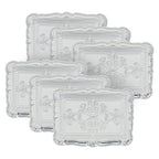 6 Pack Plastic Charger Plate, 11.8' x 9.1'