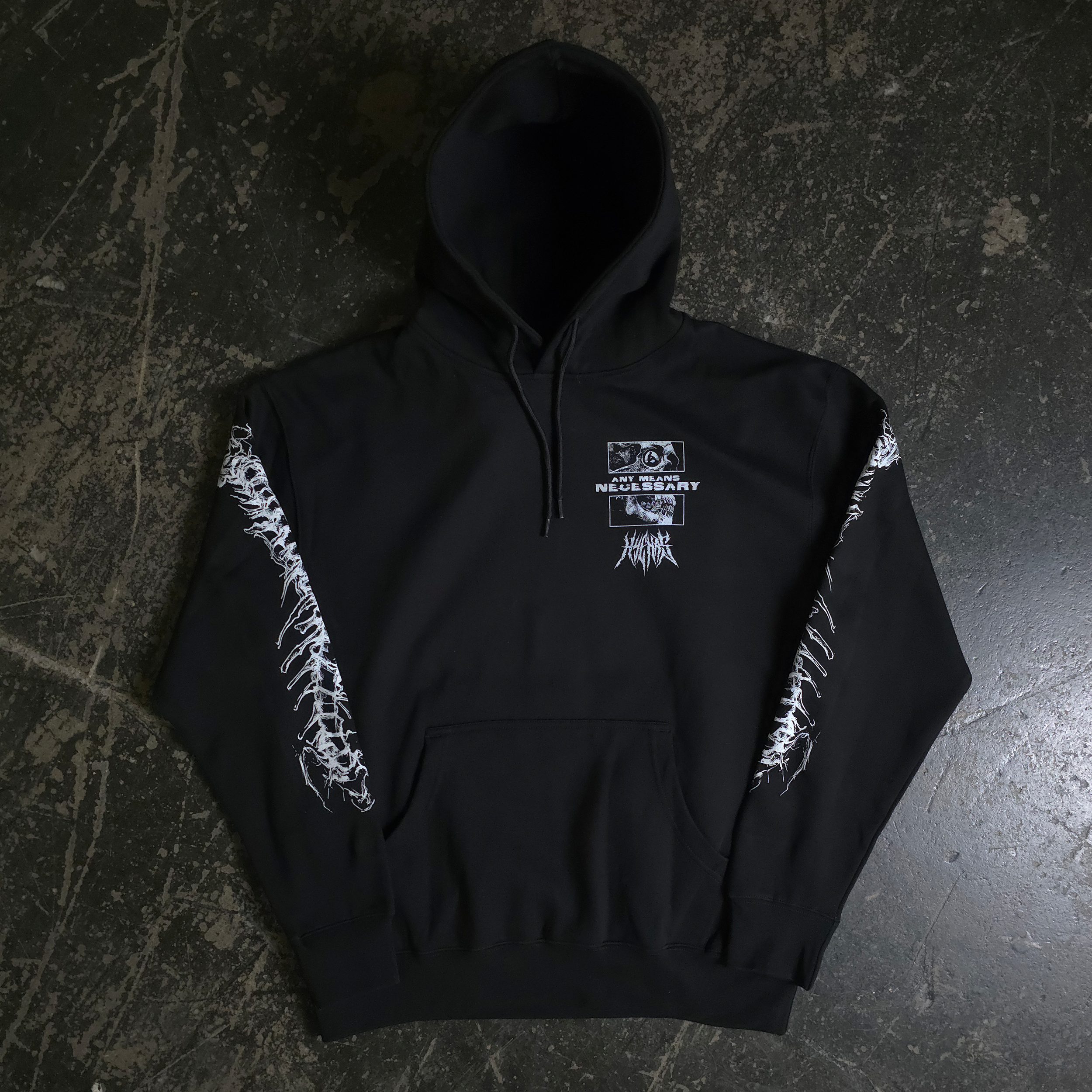 Are We Even Alive Pullover Hoodie Black Any Means Necessary Clothing