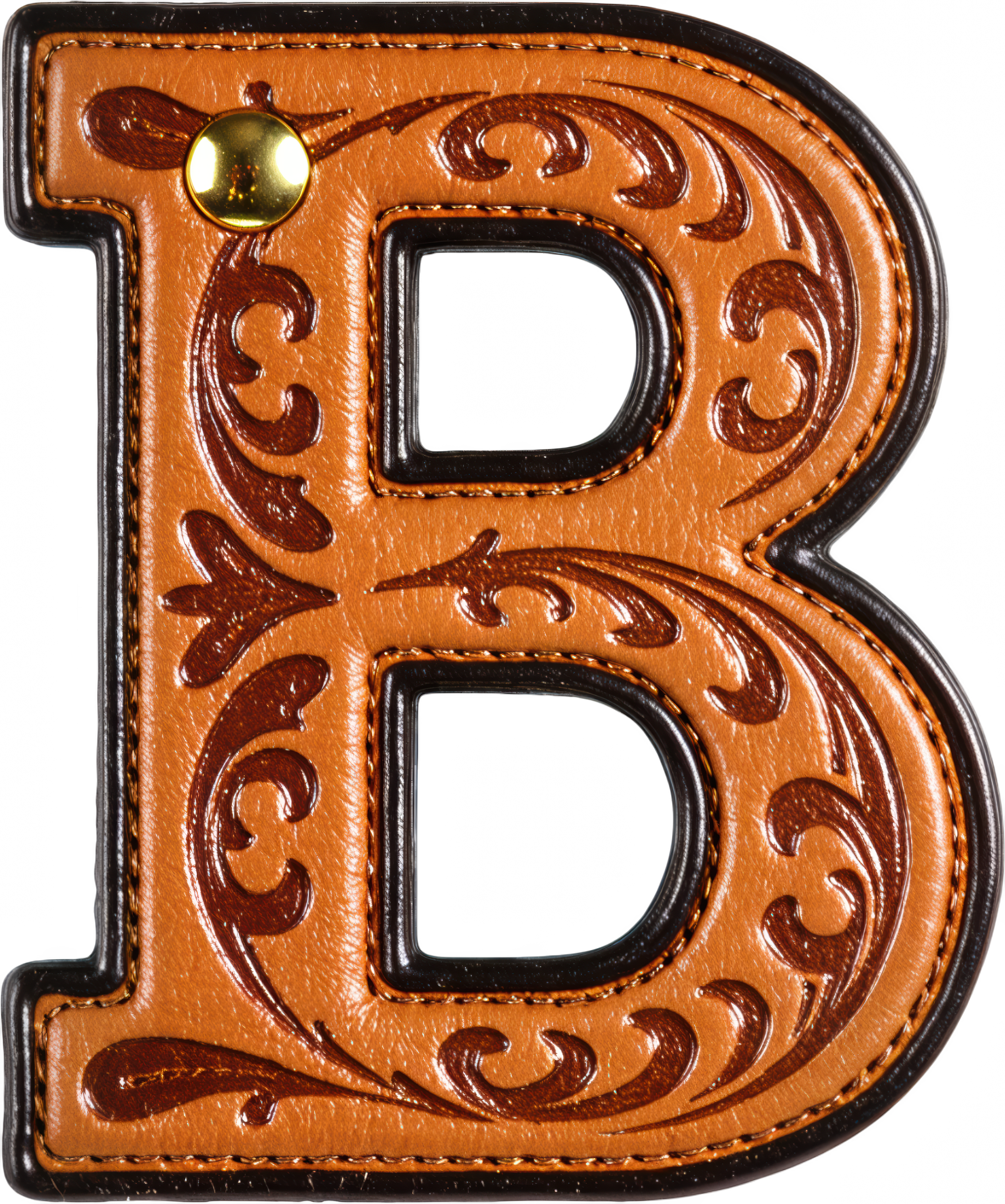Monogrammed Initial Western Leather Look Saddle Longhorn Cowboy Cowgirl Kitchen Dish Towels Made in America Baha Ranch Western Wear