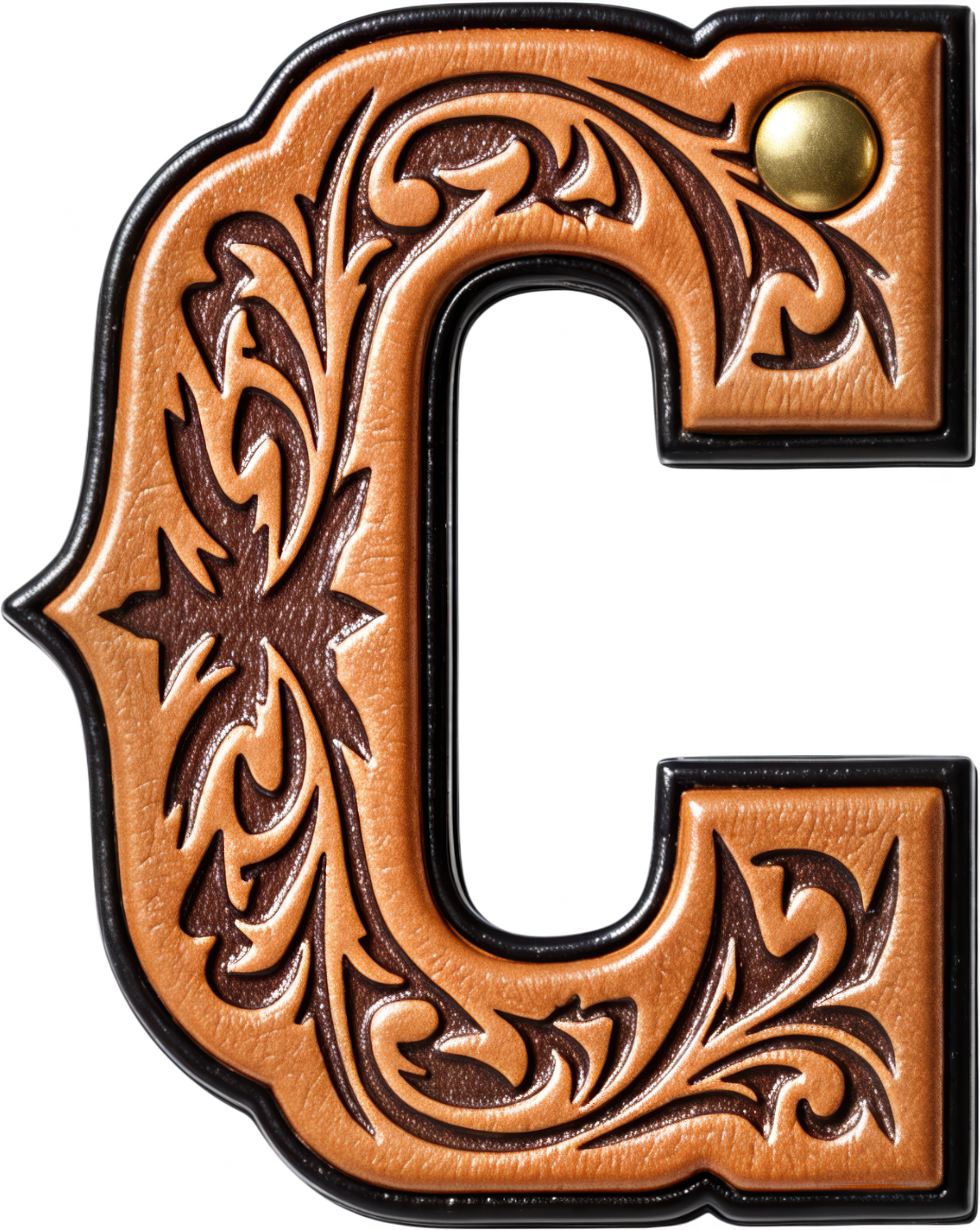 Monogrammed Initial Western Leather Look Saddle Longhorn Cowboy Cowgirl Kitchen Dish Towels Made in America Baha Ranch Western Wear