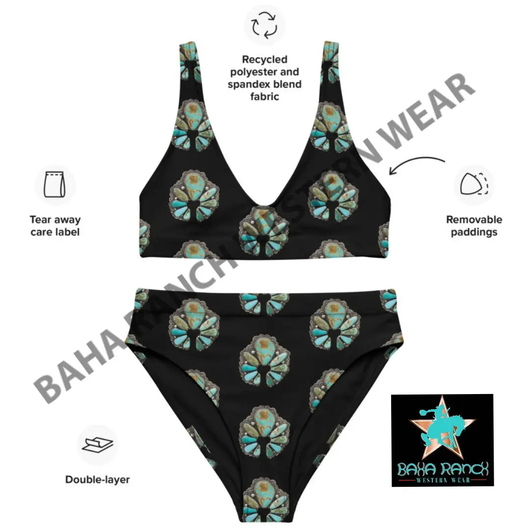 Yeehaw Black Naja Bikini Baha Ranch Western Wear