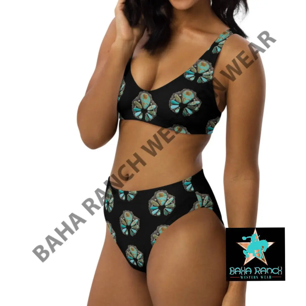 Yeehaw Black Naja Bikini Baha Ranch Western Wear