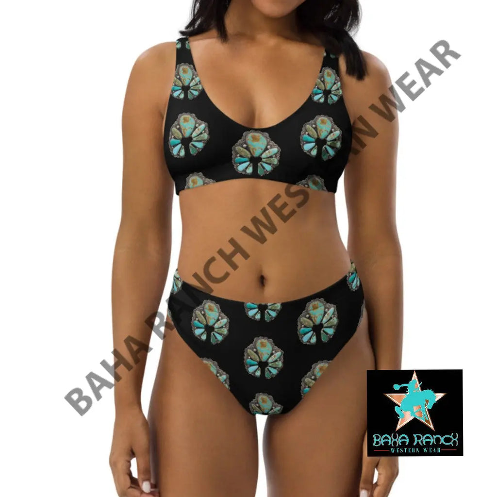 Yeehaw Black Naja Bikini Baha Ranch Western Wear